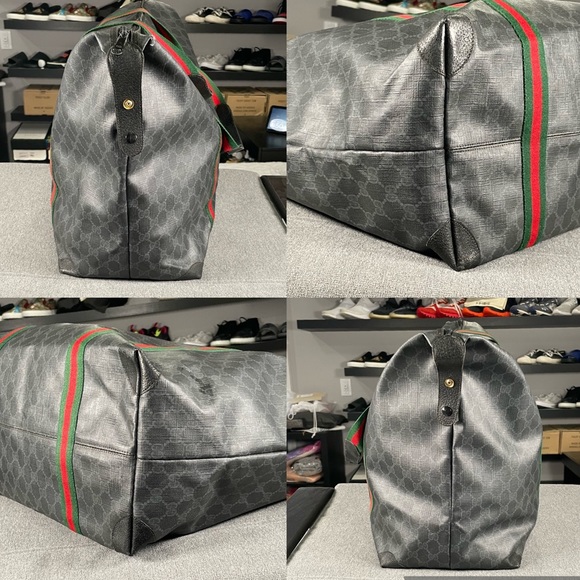 🐃GUCCI ACCESSORY GG SUPREME LARGE WEB CANVAS BAG🐃 - Picture 5 of 9